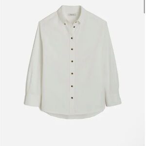 Madewell Oversized Button-Up Shirt in Oxford Size S NWT